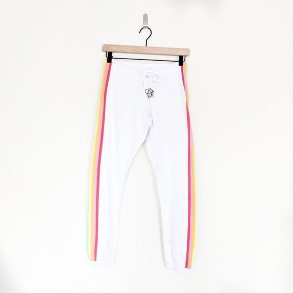 sweatpants with stripe down the side